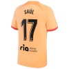 Atlético Madrid Saul 17 Tredje 2022-23 - Fodboldtrøjer (S/S)